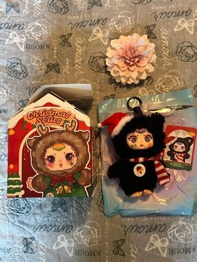 MM Sugar Baby Christmas Series Hanging Plush Christmas Cat